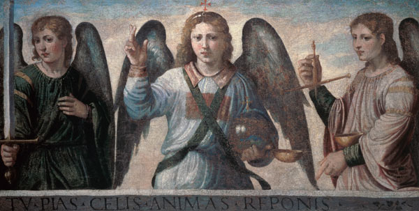 Les trois archanges à Anonyme (Vénitien ou Bergame)