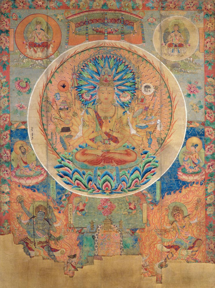 Ch.xxvviii.006 The Mandala of Sahasrabhuja Avalokitesvara, Tunhuang à Anonyme