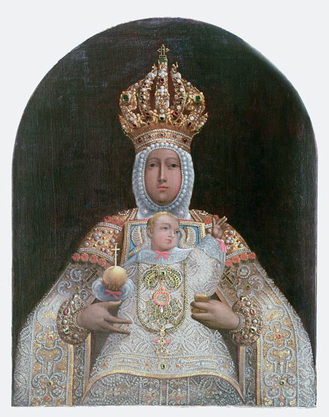 Madonna and Child, School of Cusco à Anonyme