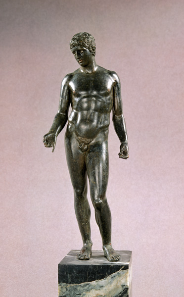 Statue of Mercury, adaptation of the Greek Discophoros of Polyclitus,Roman à Anonyme