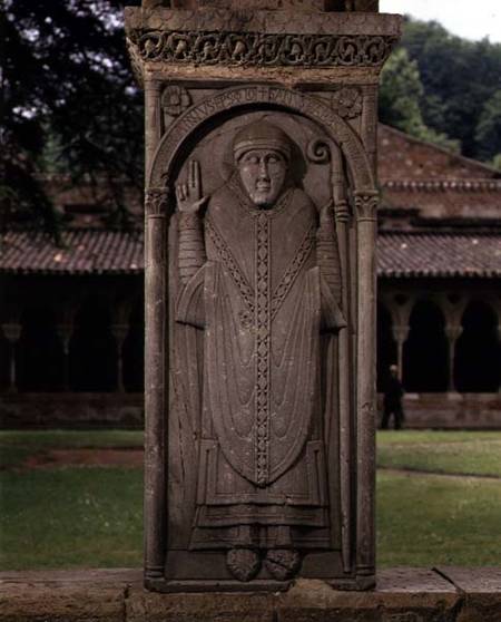 Abbot Durandus of BredonBishop of Toulouse (d.1072) cloister pier à Anonyme