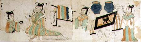 Ast.ii.1.02 + 03 Scenes of happiness in the future lives of the deceased, Astana à Anonyme