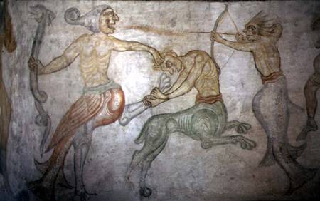 A Battle Between Satyrs and Other Mythological Creatures à Anonyme