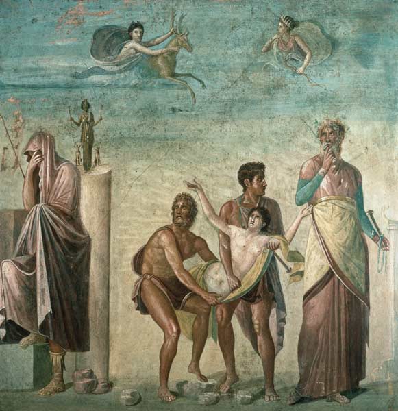 The Sacrifice of Iphigenia, from the House of the Tragic Poet, Pompeii à Anonyme