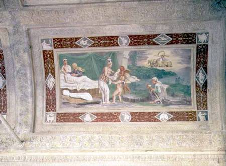 The Birth of Memnonceiling painting in the loggia of the Appartamento della Grotto (Giardino Segreto à Anonyme