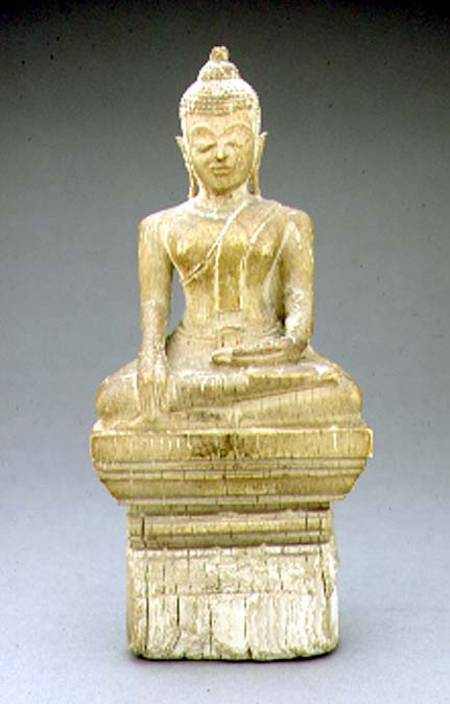 Buddha 'shakyamuni'seated in the 'Bhumisparsimudra' - earth touching gesture à Anonyme