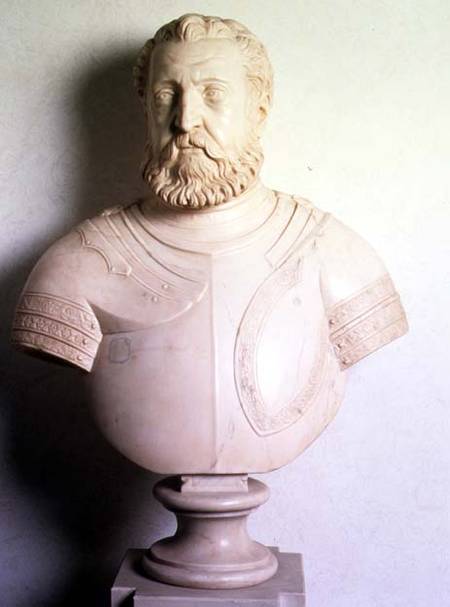 Bust of Alfonso I attributed to Alfonso Lombardi (1487/97-1537) à Anonyme