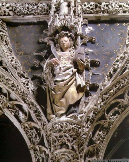 St. Ceciliastatue from the choir enclosure à Anonyme