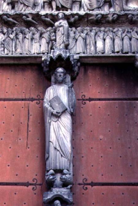Christ in Majestyfigure on the south door à Anonyme