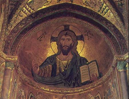 Christ Pantocrator, in the apse,Byzantine à Anonyme