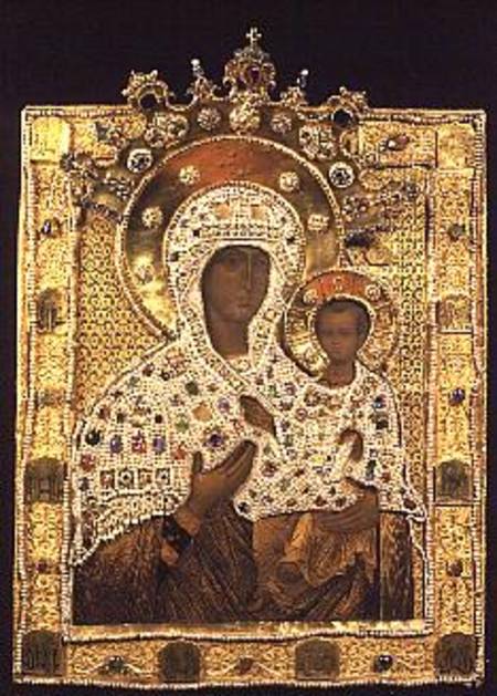 con of the Virgin, Smolenskaja monastery, Moscow à Anonyme