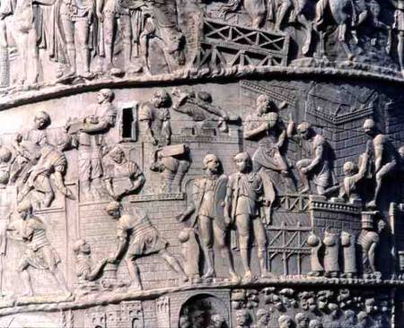 The Construction of a Roman Campfrom Trajan's column à Anonyme