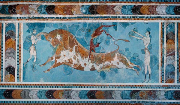 The Toreador Fresco, Knossos Palace,Crete à Anonyme