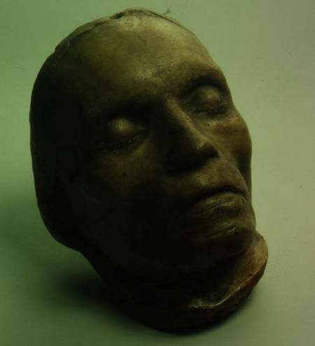Death mask of Ludwig van Beethoven (1770-1827) à Anonyme