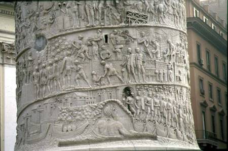 The Departure of the Army and the Construction of a Roman Campfrom Trajan's Column à Anonyme