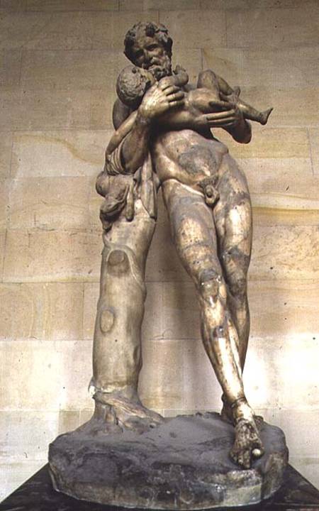 Dionysus as an infant and Silenus: sculpture à Anonyme