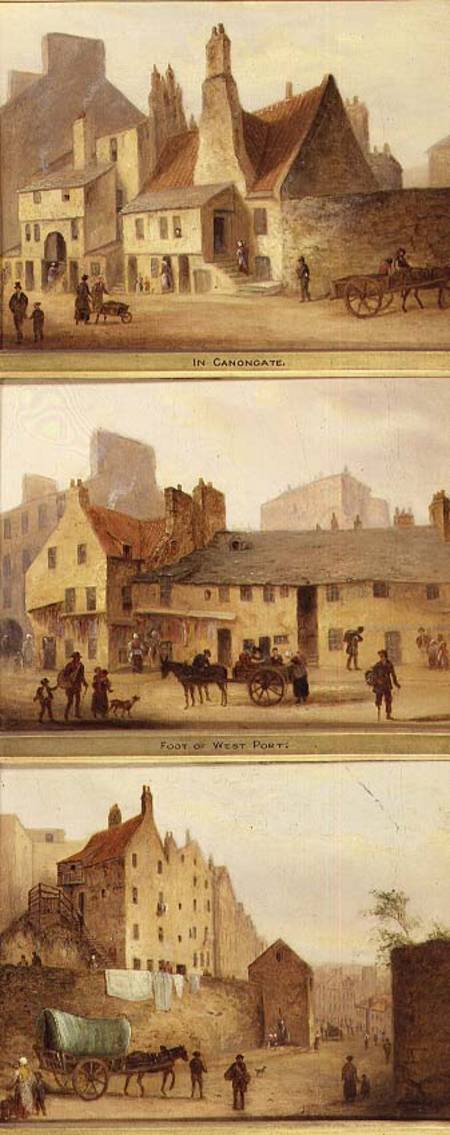 Edinburgh: Nine Views of the Old Town, In Canongate, Foot of West Port, Calton à Anonyme