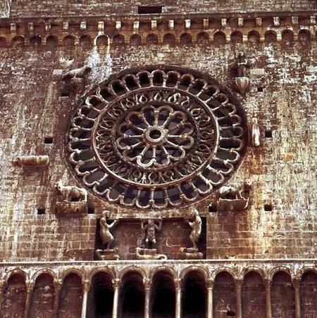 Exterior of the Rose Window from the North Transept à Anonyme