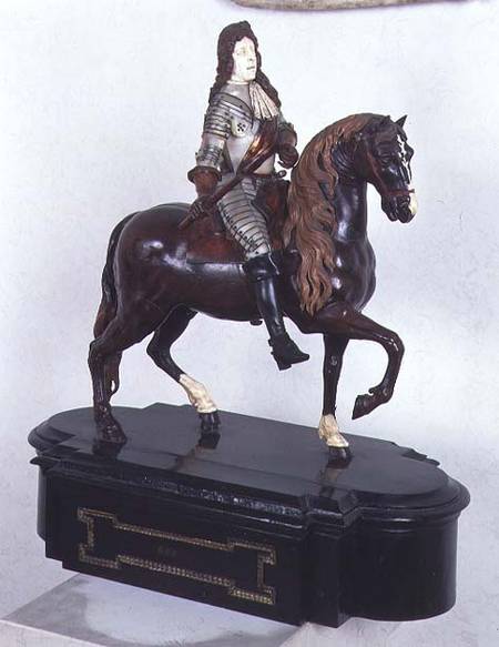 Francesco I on horseback, sculpture, Italian à Anonyme