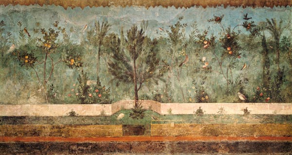 Garden Paintings from the so-called 'Villa of Livia', Primaporta,Rome à Anonyme