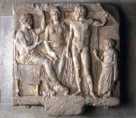 Gods and Worshippers Votive Relief à Anonyme