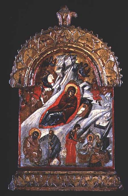 Greek icon of the Nativity à Anonyme