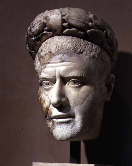 Head of Philip the Arab Roman Emperor (244-249) à Anonyme