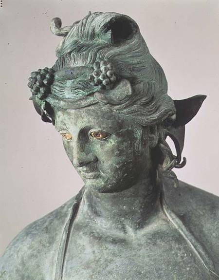 Head of a statuette of BacchusPompeii à Anonyme
