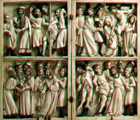 Ivory diptych with gospel subjectsFrench à Anonyme