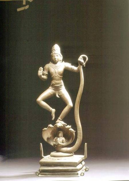 Kaliyakrishna, bronze, Chola à Anonyme