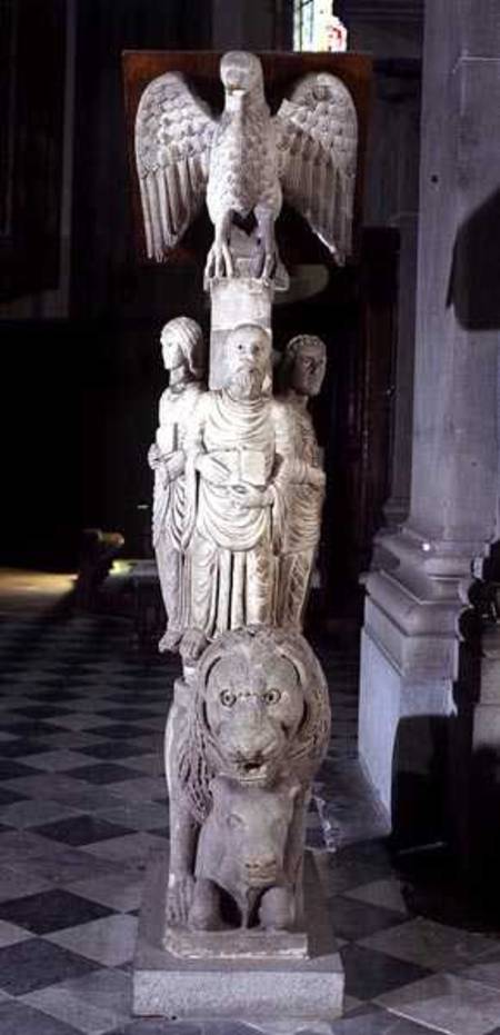 Lectern carrying the symbols of the four Evangelists à Anonyme