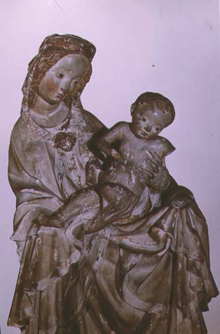 Madonna and Child, known as the Krumauer Madonna, Austrian,possibly made in Prague à Anonyme