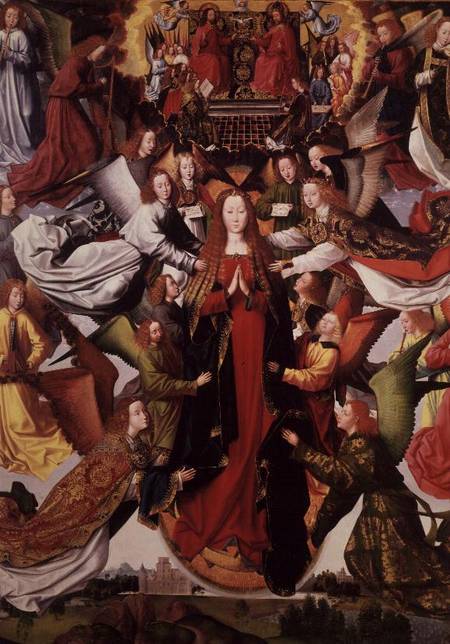 Mary - Queen of Heaven by Master of the St. Lucy Legend à Anonyme