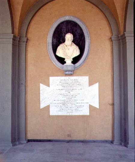 Memorial bust to Galileo Galilei (1564-1642) à Anonyme