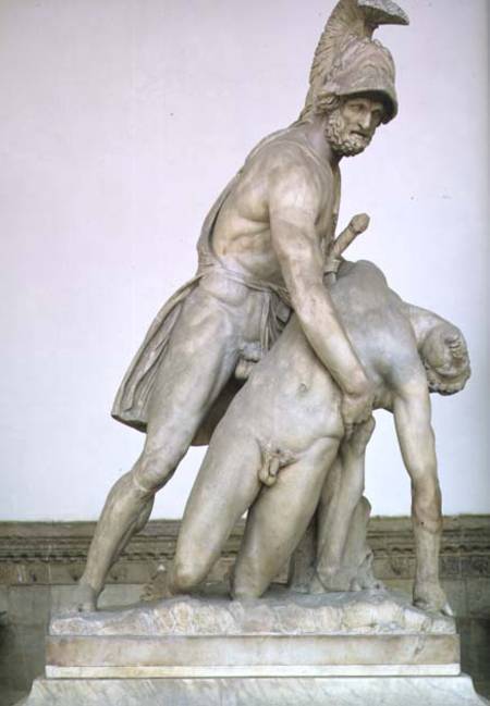 Menelaus supporting the body of PatroclusRoman copy of a Greek original à Anonyme