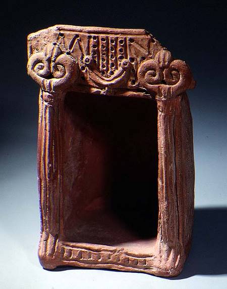 Model of a shrine with sacred columnsIron Age à Anonyme