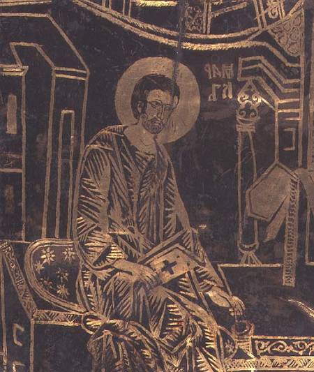 Plaque depicting St. Mark the Evangelist, Russian à Anonyme