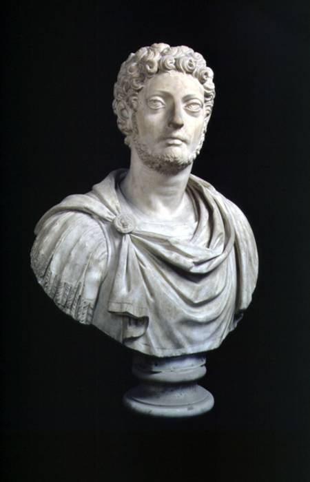 Portrait bust of Emperor Lucius Aurelius Commodus (161-92) copy of a Roman original à Anonyme