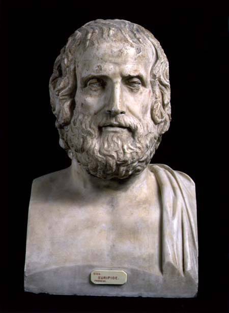 Portrait Bust of Euripides (c.484-406 BC) second half of the 4th century BC à Anonyme