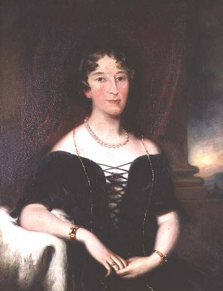 Portrait of Elizabeth, (1766-1850), wife of John Macarthur, co-founder of the Australian Wool Indust à Anonyme
