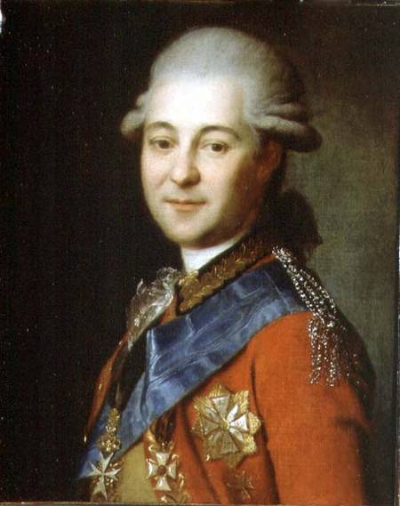 Portrait of Semeon Gavrilovich Zorich (1745-99) à Anonyme