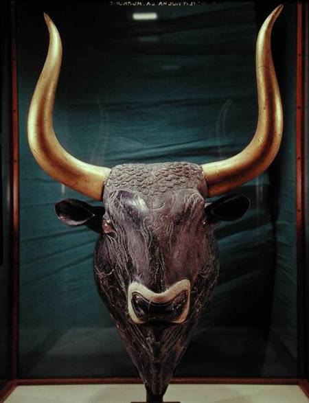 Rhyton in the shape of a bull's head, from Knossos,Minoan à Anonyme