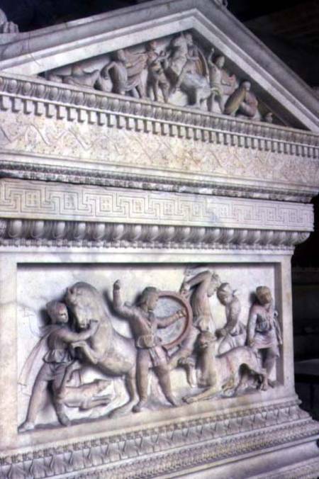Sarcophagus of Alexander the Great (356-323 BC) à Anonyme