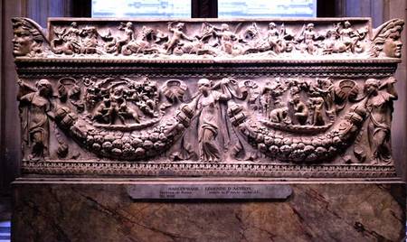 Sarcophagus with reliefs depicting the legend of ActaeonRoman à Anonyme
