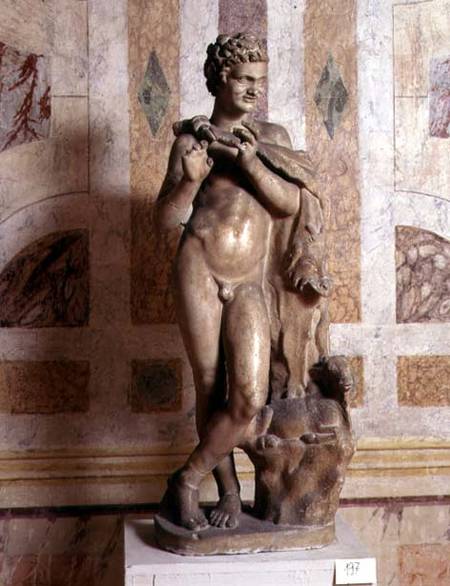 Satyr playing his pipe à Anonyme