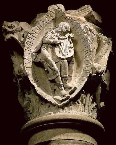 'The Sounds of Music'column capital from the ambulatory at Cluny à Anonyme