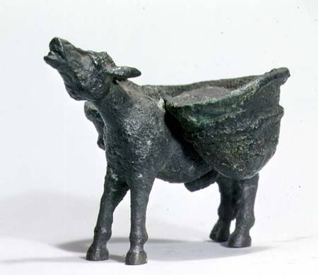Statuette of a donkey brayingRoman à Anonyme