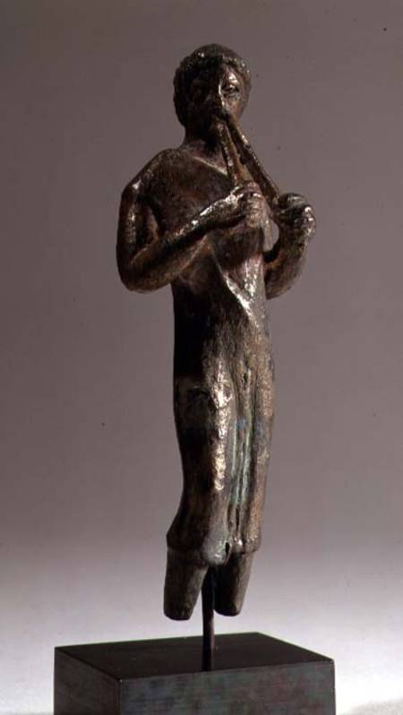 Statuette of a Musician with a Flute à Anonyme