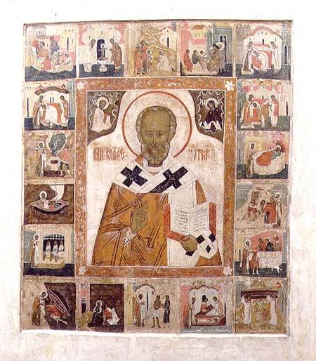 St.Nicholas with scenes from his lifeRussian (Tver) à Anonyme