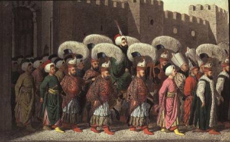 Sultan Mahmud II: procession à Anonyme